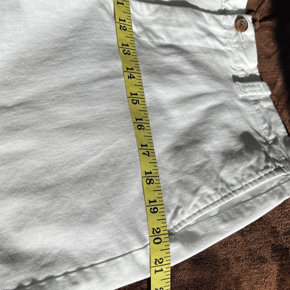 J. Crew 7” Inseam Shorts 34 Women’s White Preppy Casual‎